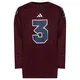 adidas Majica z dolgimi rokavi Stadium Jersey KF7318 Bordo rdeča Loose Fit