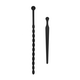 Ouch! Beginners Silicone Plug Set Urethral Sounding Black
