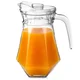shumee Steklen vrč za pijačo, vodo, sok, limonado, s pokrovom, 1,2 l