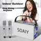 Soaiy Bluetooth zvučnik sa 2 mikrofona K55, Srebrne boje