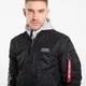ALPHA INDUSTRIES Prehodna jakna MA-1 D-Tec SE, črna
