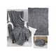 sarcia.eu Sivo mikroflisno pregrinjalo/deka, mehka plišasta odeja, sherpa 220-230 g/m 150x200 cm