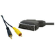 Avdio/video kabel SCART moški - CINCH moški   Jack (3,5 mm) moški, 1,5 m, črn
