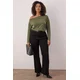 Trendyol Curve Ženska bluza Tbbaw25Af00044, Zelena