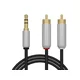slomart Avdio kabel Blow Jack 3,5mm stereo na 2x RCA 5m (kovinski konektorji)