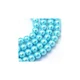 Staklene biserne perle 8 mm plava niska 90 cm