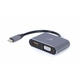 Adapter A-USB3C-HDMIVGA-01 USB Type-C to HDMI + VGA sivi