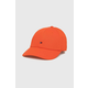 Bombažna bejzbolska kapa Tommy Hilfiger oranžna barva