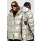 Pernata jakna MMC STUDIO Jesso Gloss za žene, boja: siva, za zimu, oversize