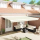 Avtomatska retraktibilna tenda krem 500x300 cm