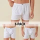 3-Pack Moške široke boksarice MarcLuis - svetle