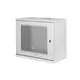 Omrežna omara viseča 19 9U rack 540x400, perforirana vrata, siva, nedeljena, nezložena, 60kg 460x540x400 mm, perforirana sprednja vrata, siva