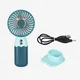 Ventilator ručni/ lako prenosivi/ plavi/ USB punjenje