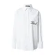 KARL LAGERFELD Srajca B1W11013 Bela Relaxed Fit