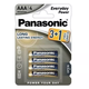 Panasonic baterije LR03EPS/4BP -AAA 4kom 3+1F Alkaline Every