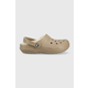 Copati Crocs Classic Lined Clog rjava barva