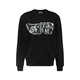 Versace Jeans Couture Sweater majica, siva / crna / bijela