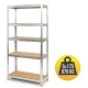 SITONIA Polica Metal medijapan 180×90×40cm, 5x175kg