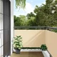 Balkonski zaslon za privatnost krem 300 x 120 cm PVC