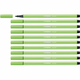STABILO Pen 68, 1 boje, Zeleno, Vrh u obliku metka, 1 mm, Zeleno, Heksagonalni