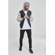 2-colour zip-up sweatshirt BLK/GREY