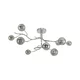 Brilagi - LED plafonski luster MISTEL 9xG9/3W/230V crni hrom/zadimljeno staklo