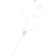 Ogrlica Medailon PO - 39037 - Srebrna KP39037