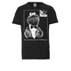 LOGOSHIRT Majica Sesamstrasse - Krümelmonster Pate  črna / bela