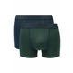 Replay Bokser spodnjice Boxer Style 6 Cuff Logo&Contrast Piping 2Pcs Box - Dark Blue/Dark Green S