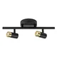 Rabalux Spot lampa Kadir, LED, 6W, 4000K, IP44, Crno-zlatna