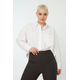 Trendyol Curve White Boyfriend Woven Shirt