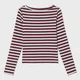 Cropp - Prugasta majica - bordo