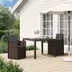 vidaXL vidaXL Vrtni jedilni stoli 2 pcs Rjava in antracit PP, (5000285814)