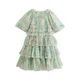 Next Obleka pastelno zelena/pastelno roza