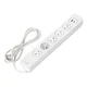 Prenapetostna zaščita, 5 vtičnic 2P+Z EasyEject, 1,5 m kabel (3x1,5 mm2), z osvetljenim stikalom