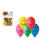 Balon/baloni napihljivi 10 tiskanje Smile 10cm karneval