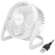 LogiLink USB ventilator O12,7 cm bele barve