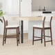 vidaXL Jedilni stoli 2 pcs Svetlo rjava 48 x 49 x 95 cm