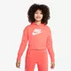 NIKE G NSW CLUB FT CROP HOODIE HBR