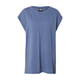Womens t-shirt with extended shoulder vintageblue