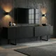 Črna TV omarica 180x50x30 cm Onera – Kalune Design