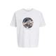 Jack & Jones Majica Honolulu 12288088 Bela Regular Fit