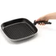Piardi Home Grill Tiganj sa sklopivom ručkom Fireworks Line, Crni