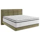 Carryhome POSTELJA BOXSPRING 140 cm x 200 cm , tekstil olivno zelena