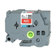 Kompatibilen trak za Brother TZe-455 / TZ-455 / PT / P-Touch 24mm-bel izpis / rdeč trak