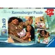 Ravensburger - Puzzle 3x49 Pogumna Moana: Rojena za potovanja - 40 - 99 kosov