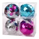 Festa Novogodišnji ukras Lampioni Icy foam, Hologram, 8 cm, 4 komada, Šareni