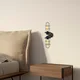 Opviq Zidna lampa 2 x E27 Socket, Crno-Zlatna