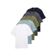 TOM TAILOR Majica marine/svetlo modra/siva/oliva/bela