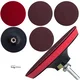 Elastični disk z velcro zaponko za brusilnik, vrtalnik, M14, 125 mm, 3x brusni papir, adapter TA1080